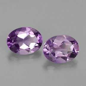 Gemas de amatista violeta natural de  ct, corte óvalo, VVS-VS