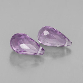 Gemas de amatista violeta natural de  ct, briolette, VVS-VS