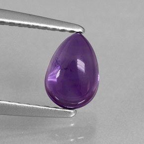 Amatista violeta natural de 0,86 ct, transparente, transparente / translúcido