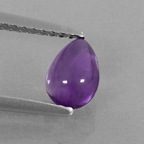 Amatista violeta natural de 0,72 ct, transparente, transparente / translúcido