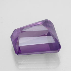 Amatista violeta natural de 5,86 ct, forma elegante, VVS