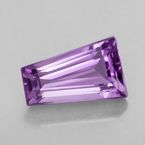 Amatista violeta natural de 4,20 ct, forma elegante, VVS