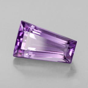 Amatista violeta natural de 4,20 ct, forma elegante, VVS