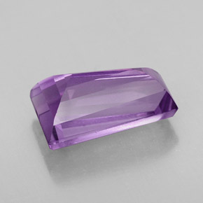 Amatista violeta natural de 4,20 ct, forma elegante, VVS