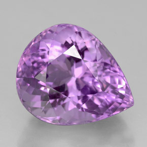 Amatista violeta natural de 7,11 ct, en forma de pera, VVS