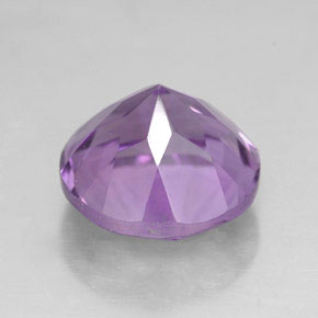Amatista violeta natural de 2,88 ct, corte redondo, VS