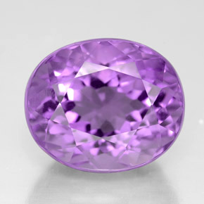 Amatista violeta natural de 6,15 ct, corte óvalo, VVS