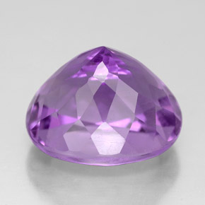 Amatista violeta natural de 6,15 ct, corte óvalo, VVS
