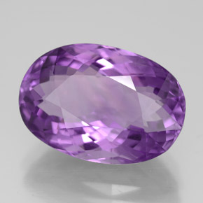 Amatista violeta natural de 7,85 ct, corte óvalo, VVS