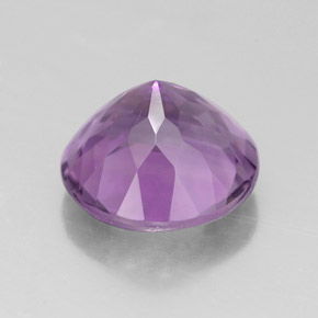 Amatista violeta natural de 2,56 ct, corte redondo, VVS