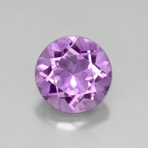 Amatista violeta natural de 2,56 ct, corte redondo, VVS-VS