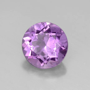 Amatista violeta natural de 2,56 ct, corte redondo, VVS-VS