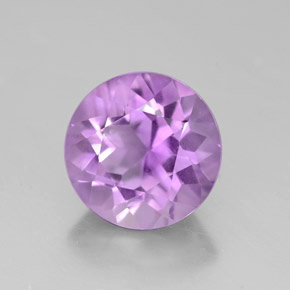 Amatista violeta natural de 2,64 ct, corte redondo, VVS-VS