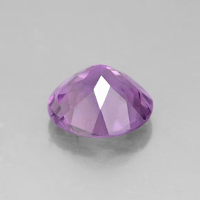 Amatista violeta natural de 2,17 ct, corte redondo, VVS