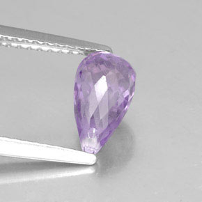 Amatista violeta natural de 1,45 ct, briolette, VVS-VS