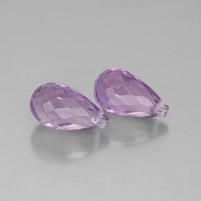 Gemas de amatista violeta natural de  ct, briolette, VVS-VS