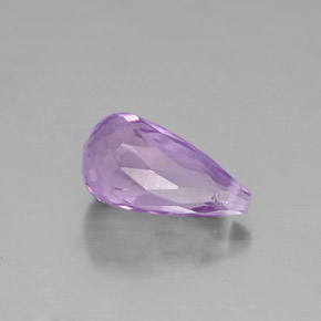 Amatista violeta natural de 1,38 ct, briolette, VS