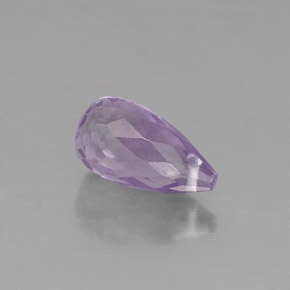 Amatista violeta natural de 1,30 ct, briolette, VVS-VS