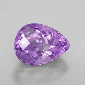 Amatista Violeta natural de 5.47 ct, En forma de pera, VVS-VS