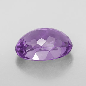 Amatista violeta natural de 5,99 ct, corte óvalo, VVS