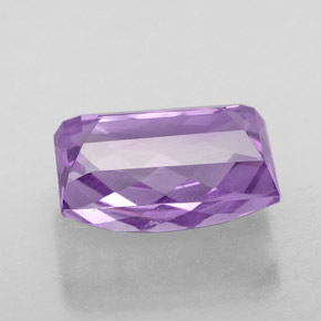 Amatista violeta natural de 5,78 ct, baguette, VVS-VS