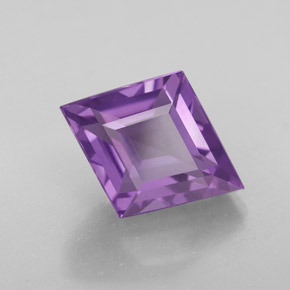 Amatista violeta natural de 6,47 ct, forma elegante, VVS