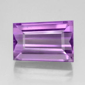 Amatista violeta natural de 8,96 ct, forma elegante, VVS