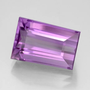 Amatista violeta natural de 8,96 ct, forma elegante, VVS