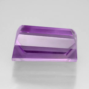 Amatista violeta natural de 8,96 ct, forma elegante, VVS