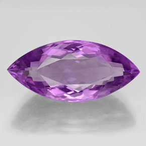Amatista violeta natural de 10,53 ct, marquesa, VVS