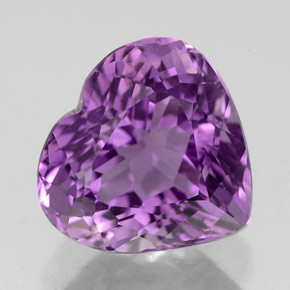 Amatista violeta natural de 3,90 ct, en forma de pera, VVS