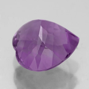 Amatista violeta natural de 3,90 ct, en forma de pera, VVS