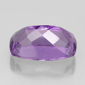 Amatista violeta natural de 4,93 ct, corte cojín, VVS