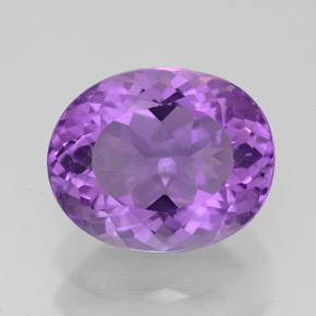 Amatista violeta natural de 4,36 ct, corte óvalo, VS-SI