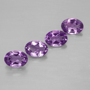 Gemas de amatista violeta natural de  ct, corte óvalo, VVS-VS
