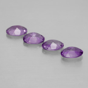 Gemas de amatista violeta natural de  ct, corte óvalo, VVS-VS