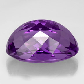 Amatista violeta natural de 54,73 ct, corte óvalo, IF