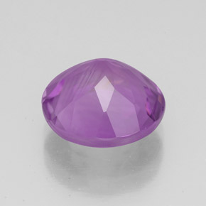 Amatista violeta natural de 3,25 ct, corte redondo, VS