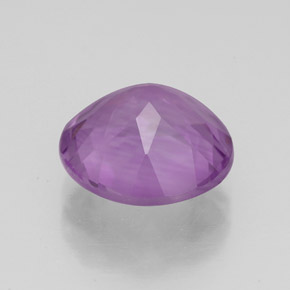Amatista violeta natural de 3,32 ct, corte redondo, VS