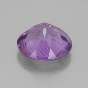 Amatista violeta natural de 2,75 ct, corte redondo, VVS-VS