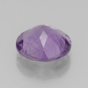 Amatista violeta natural de 2,77 ct, corte redondo, VS