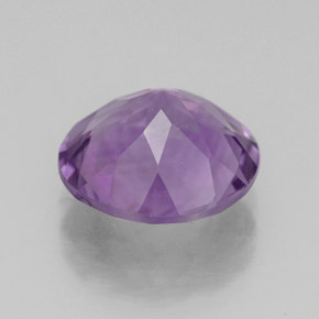 Amatista violeta natural de 3,00 ct, corte redondo, VS