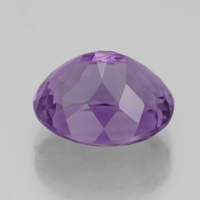 Amatista violeta natural de 4,88 ct, corte óvalo, VS