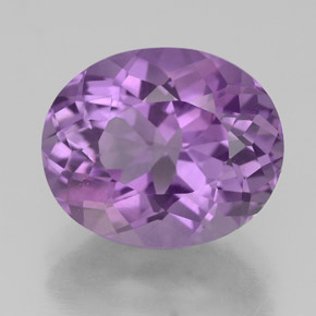 Amatista violeta natural de 4,30 ct, corte óvalo, VS
