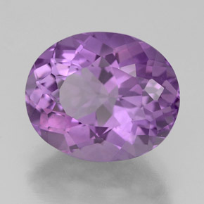 Amatista violeta natural de 4,30 ct, corte óvalo, VS