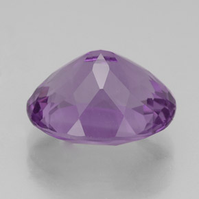 Amatista violeta natural de 4,30 ct, corte óvalo, VS