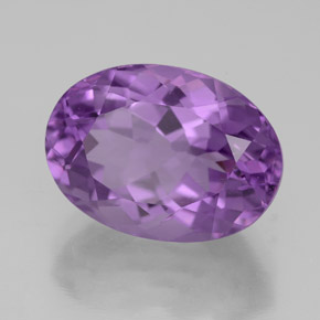 Amatista violeta natural de 6,67 ct, corte óvalo, VVS-VS