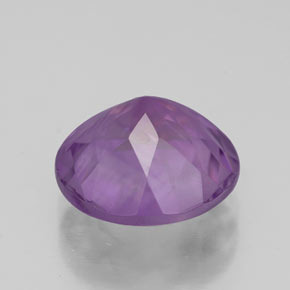 Amatista violeta natural de 3,38 ct, corte redondo, VS