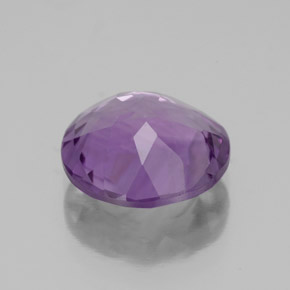 Amatista violeta natural de 3,00 ct, corte redondo, VS