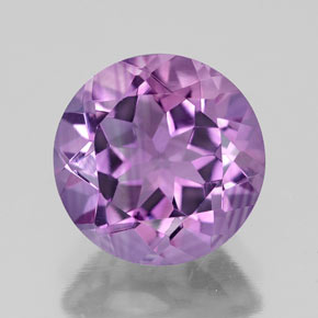 Amatista violeta natural de 2,64 ct, corte redondo, VVS-VS